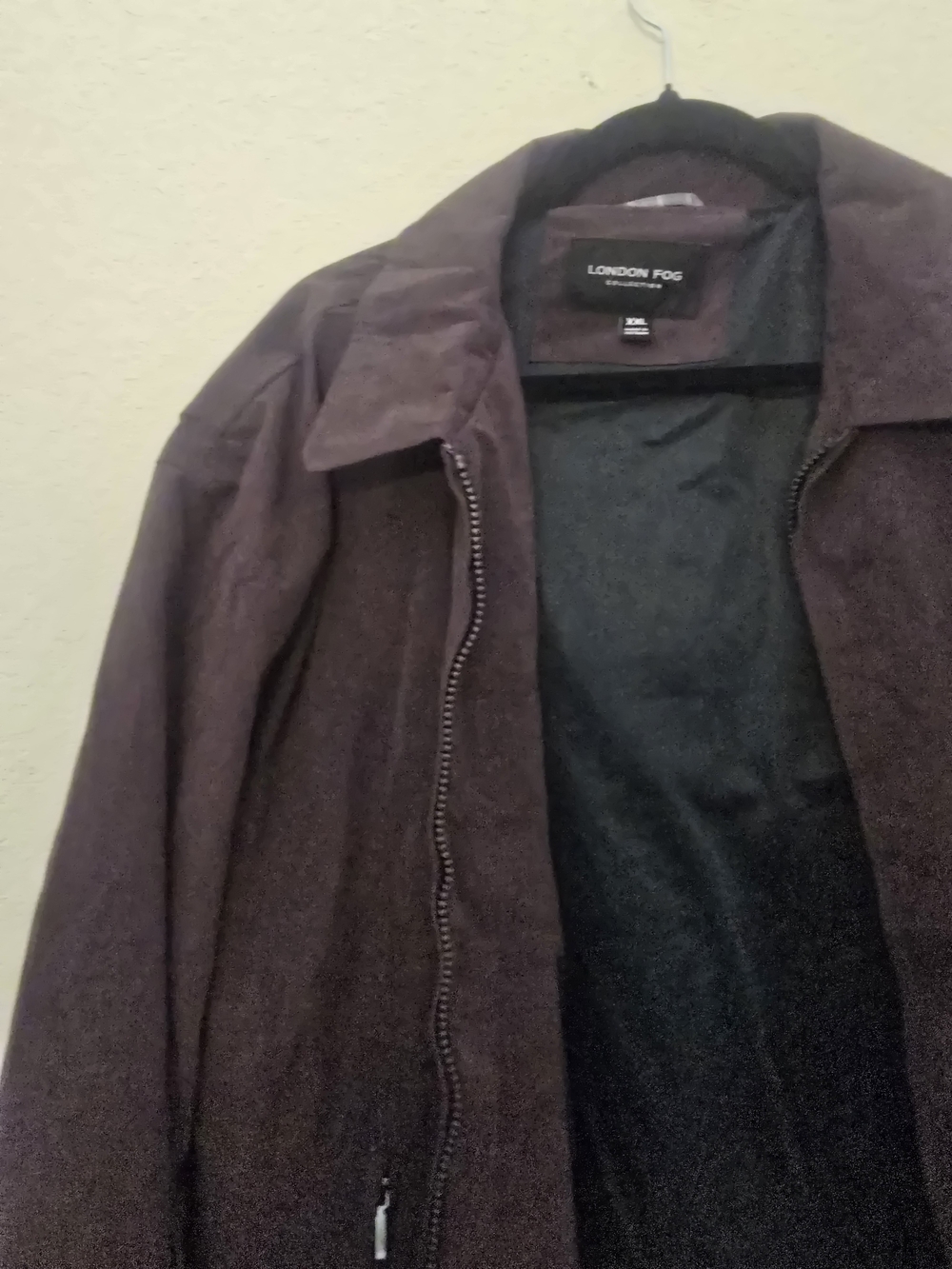 London Fog Men's Dark Brown Zip-Front Jacket